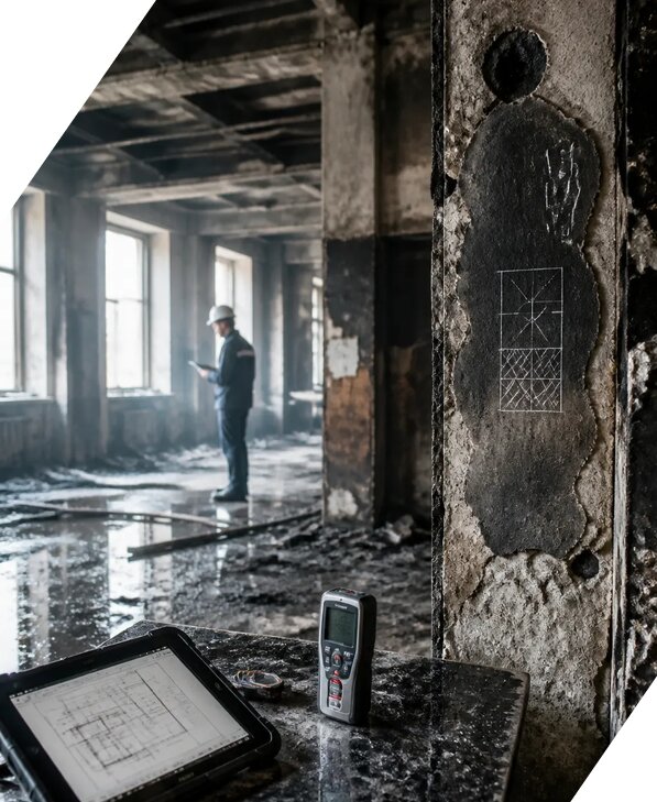 Обследование зданий после пожара в Троицке от 15467 р. | ЭкспертизаРоссия